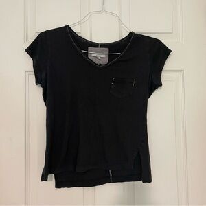 Acemi Charcoal Short Sleeve Top